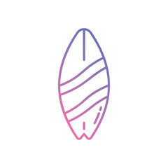 Surfboard vector icon stock illustration