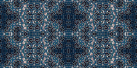 Fototapeta premium Seamless banner pattern. Abstract wide texture. The background is creative abstract.