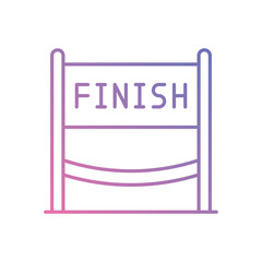 Finish Line  vector icon stock illustration