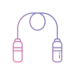 Skipping Rope vector icon stock illustration
