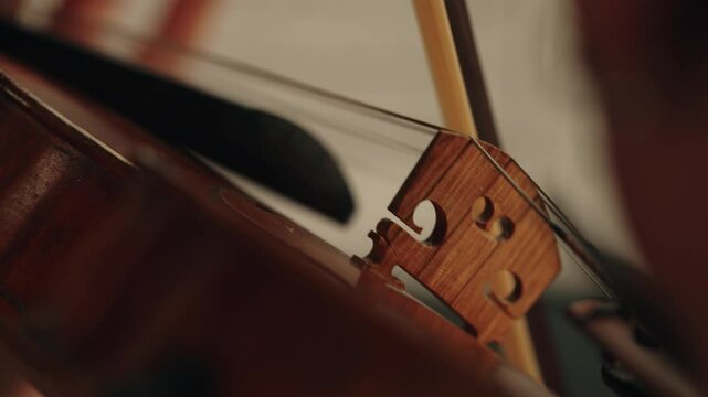 Violin and string instruments quartet close up shots b-roll