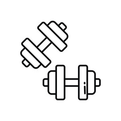 Dumbbell  vector icon stock illustration