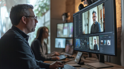 Dynamic duo hosting an interactive webinar session