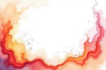 Obraz premium Fire frame, Flat flame effect background.