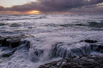 Wawes before the storm, pacific ocean, New Zealand