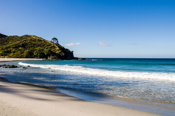 Blue ocean and the beach, New Zealand