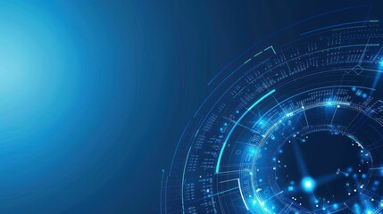 Obraz premium Abstract digital design featuring glowing elements and data visualization concepts.