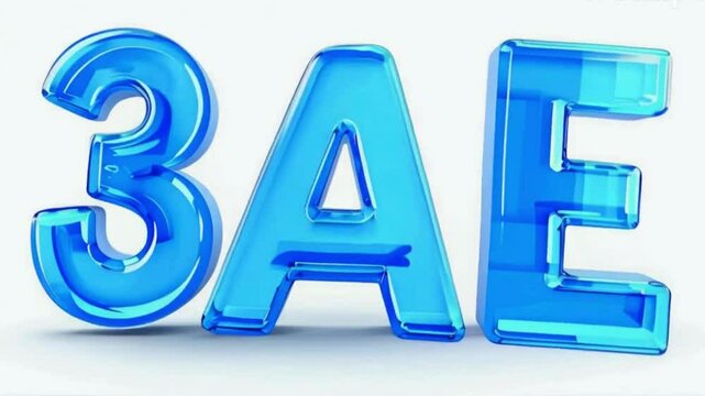 blue 3d letters sale