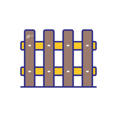 Fence vector icon stock illustration