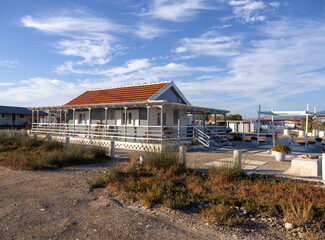 Authentic Fishing houses on the water in the village of Turlida, Mesolongi, Greece