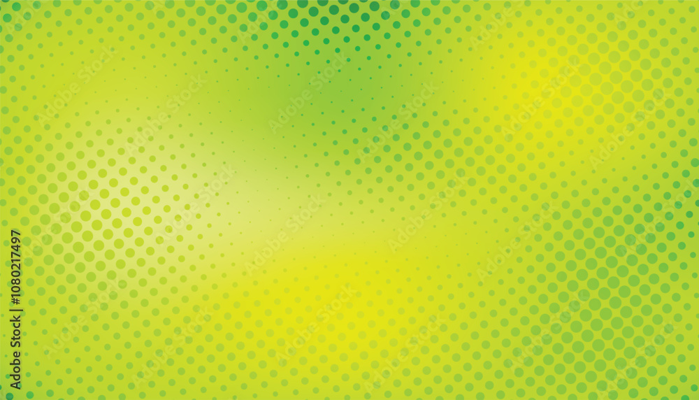 Aufkleber comic green background with halftone gradient in pop art retro style. halftone dotted background. do