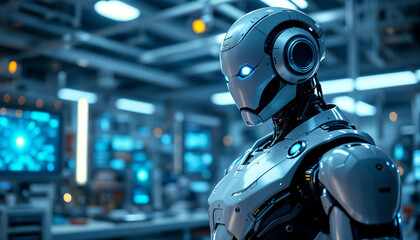 Fototapeta premium robot cyborg