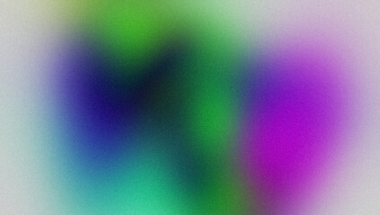 Retro pastel colors grainy gradient backdrop design. White purple blue green color noisy gradient, vibrant color flow, glowing, bright, shine, background