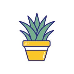 Plant vector icon stock illustration