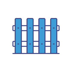 Fence vector icon stock illustration