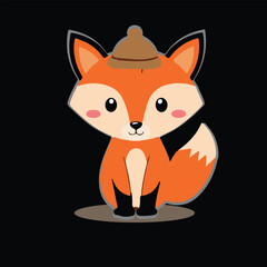cute cartoon vector animals.  illustration for kids