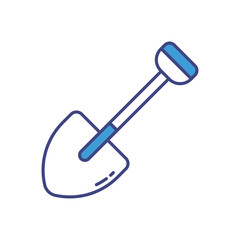 Shovel vector icon stock illustration