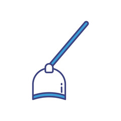 Hoe vector icon stock illustration
