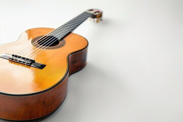 Spanish Flamenco Guitar with Solid Background