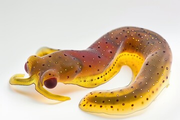 Fototapeta premium Colorful Flatworm in Underwater World with Solid Background