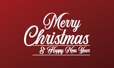 Obraz premium Christmas and new year hand written calligraphy. Winter season holiday wishes . Merry Christmas and Happy New Year text. For celebration cards, party posters, gift tags. Vector illustration. EPS 10