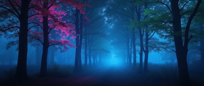 Neon Forest Dreamscape