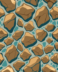Obraz premium Illustrator Artwork of texture Rocks, vector, poster, background, minimalist style