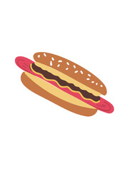 Golden sausage in dough, combining a crispy crust with softness inside