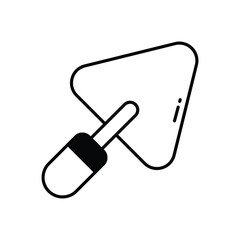 Trowel vector icon stock illustration