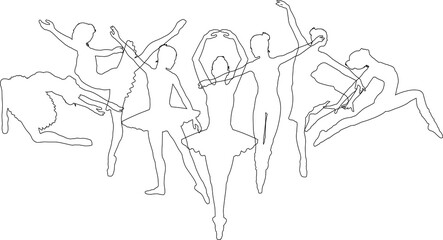 Ballet Dancer Silhouette Dancers Poses Silhouettes © Christos Georghiou