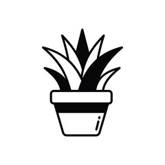 Plant vector icon stock illustration