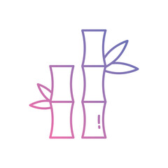 Bamboo  vector icon stock illustration
