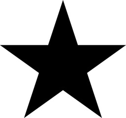 Fototapeta premium Abstract black and white star icon