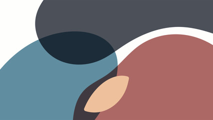 ABSTRACT WHITE BACKGROUND WITH HAND DRAWN SHAPES COLORFUL FLAT PASTEL DESIGN VECTOR TEMPLATE FOR WALLPAPER, COVER DESIGN