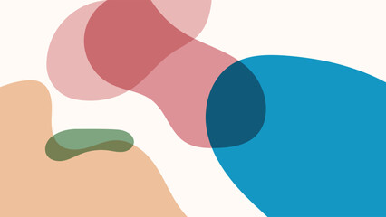 ABSTRACT WHITE BACKGROUND WITH HAND DRAWN SHAPES COLORFUL FLAT PASTEL DESIGN VECTOR TEMPLATE FOR WALLPAPER, COVER DESIGN