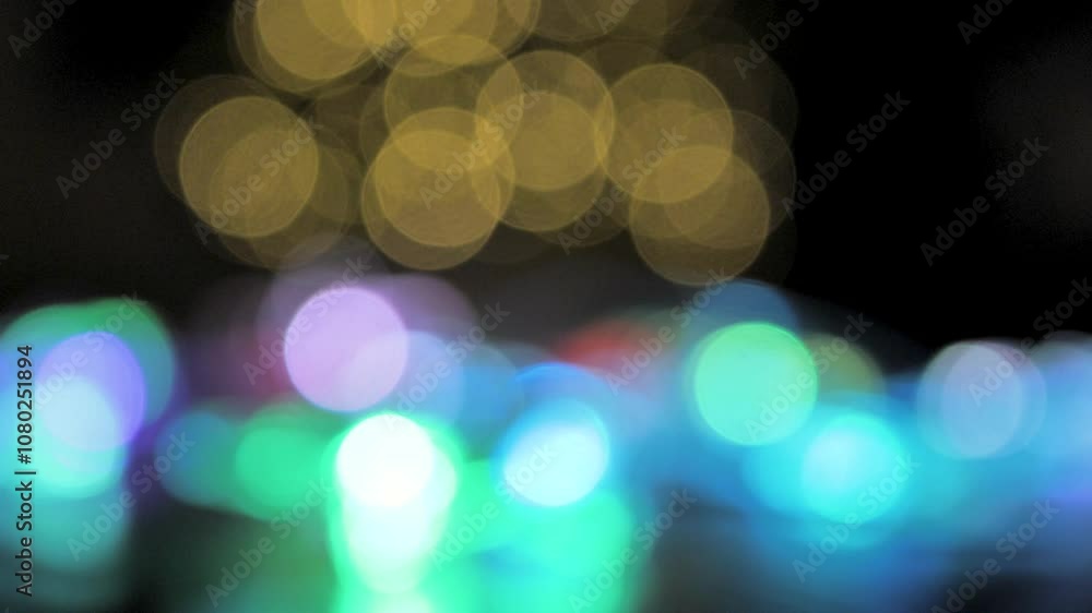 Poster soft defocused light, abstract background with colorful bokeh balls