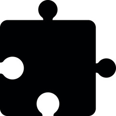 puzzle icon vector, flat design best vector icon