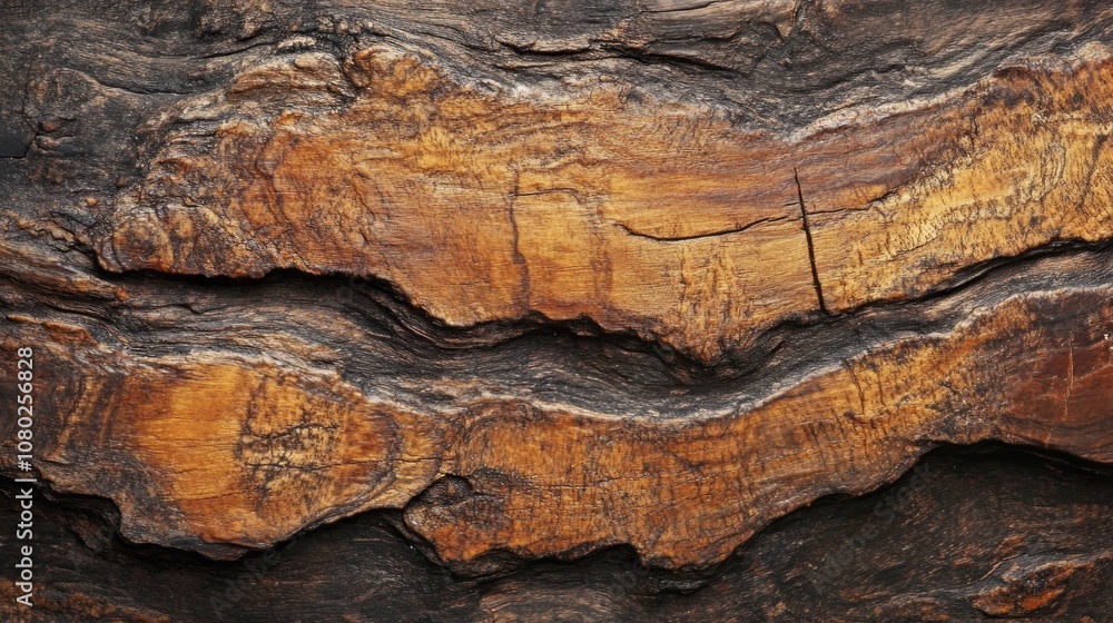 Poster the image is of a piece of wood with a grainy texture