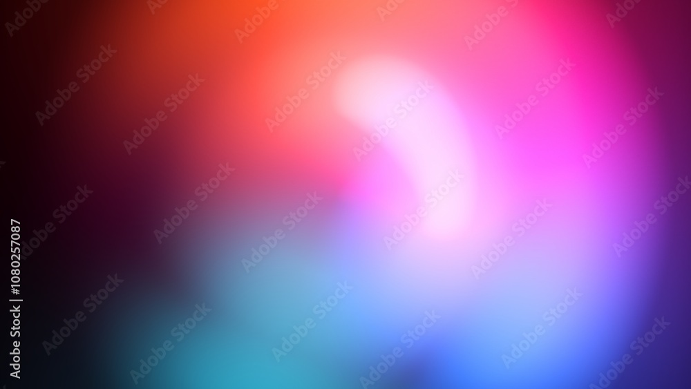 Poster illustration of soft gradient with a blurred effect. heavily diffused neon lights. a mesmerizing abs
