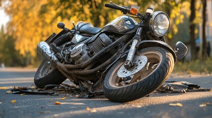 Comprehensive motorcycle insurance, covering accidents and damages