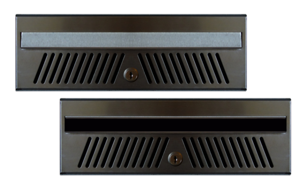 Mailboxes for multi-apartment buildings installed inside the building. You can increase your mailbox count by simply placing copies of your photos side by side or underneath. On isolated background.