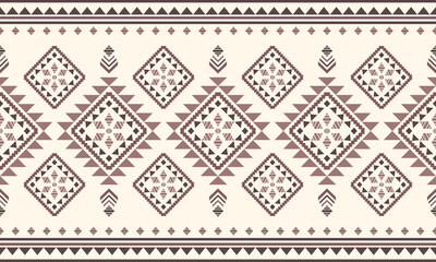 Southwest Aztec geometric Native American Mexican Navajo tribal ethnic seamless pattern fabric colorful design vector for textile printing