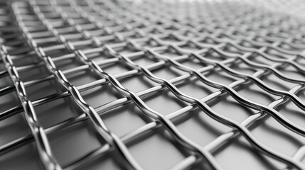 Fototapeta premium Abstract Metal Wire Gradient Mesh - a captivating and modern visual. The gradient mesh creates a sleek and stylish metallic texture.