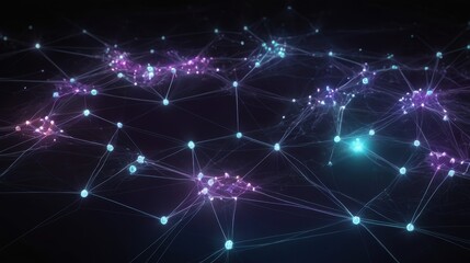 Fototapeta premium Abstract Digital Network Visualization