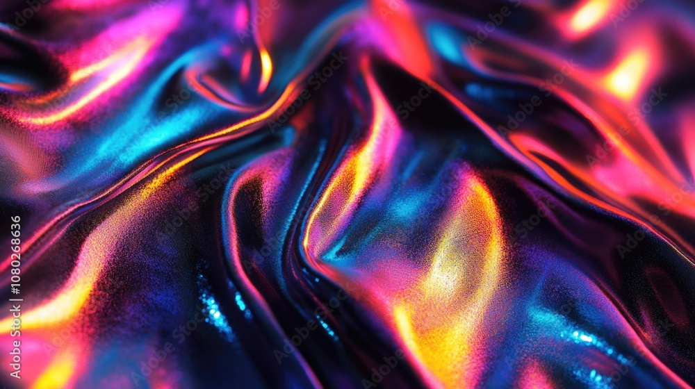Poster a close-up view of a shiny metal surface, ideal for use in product design or technology-related proj
