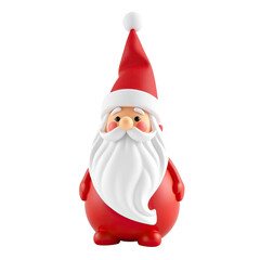 Obraz premium santa claus hat christmas holiday decor isolated on transparent background png