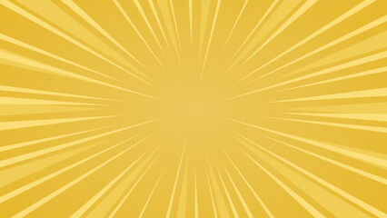 Retro background dynamic rays vector. Sunburst rays speed background. Gold yellow texture.