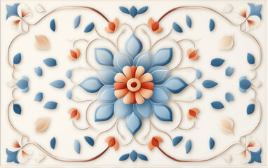 Vintage floral texture art background