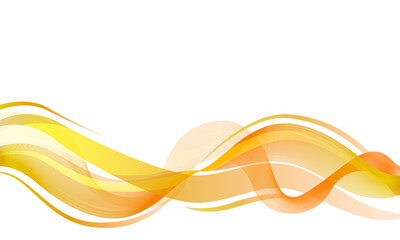 Orange curve abstract wave background decoration