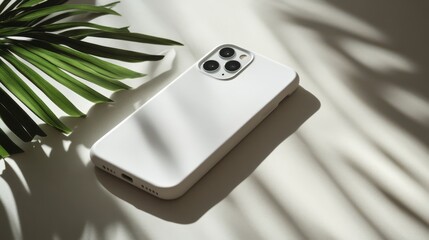 White iPhone in Soft Light 